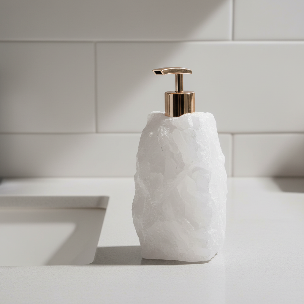 Kompakter Waschbecken Seifenspender - StoneSoap