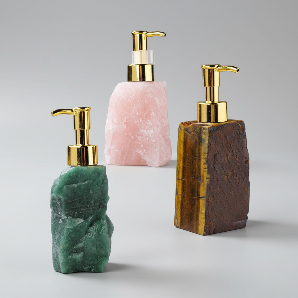 Kompakter Waschbecken Seifenspender - StoneSoap