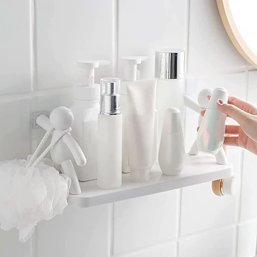 Kompaktes Badezimmer Wandregal - WallBuddy