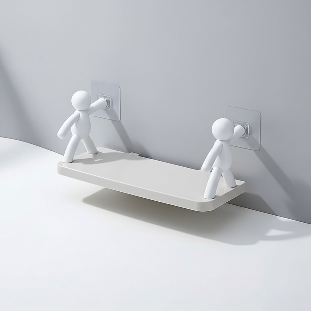 Kompaktes Badezimmer Wandregal - WallBuddy