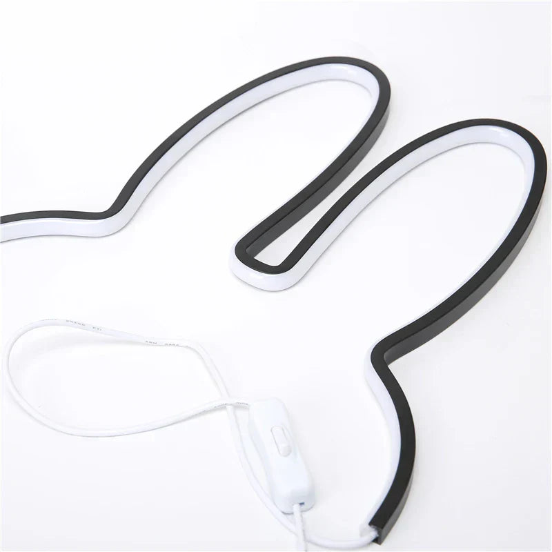 USB-genopladelig kanin-natlampe med stemningslys - BunnyLight