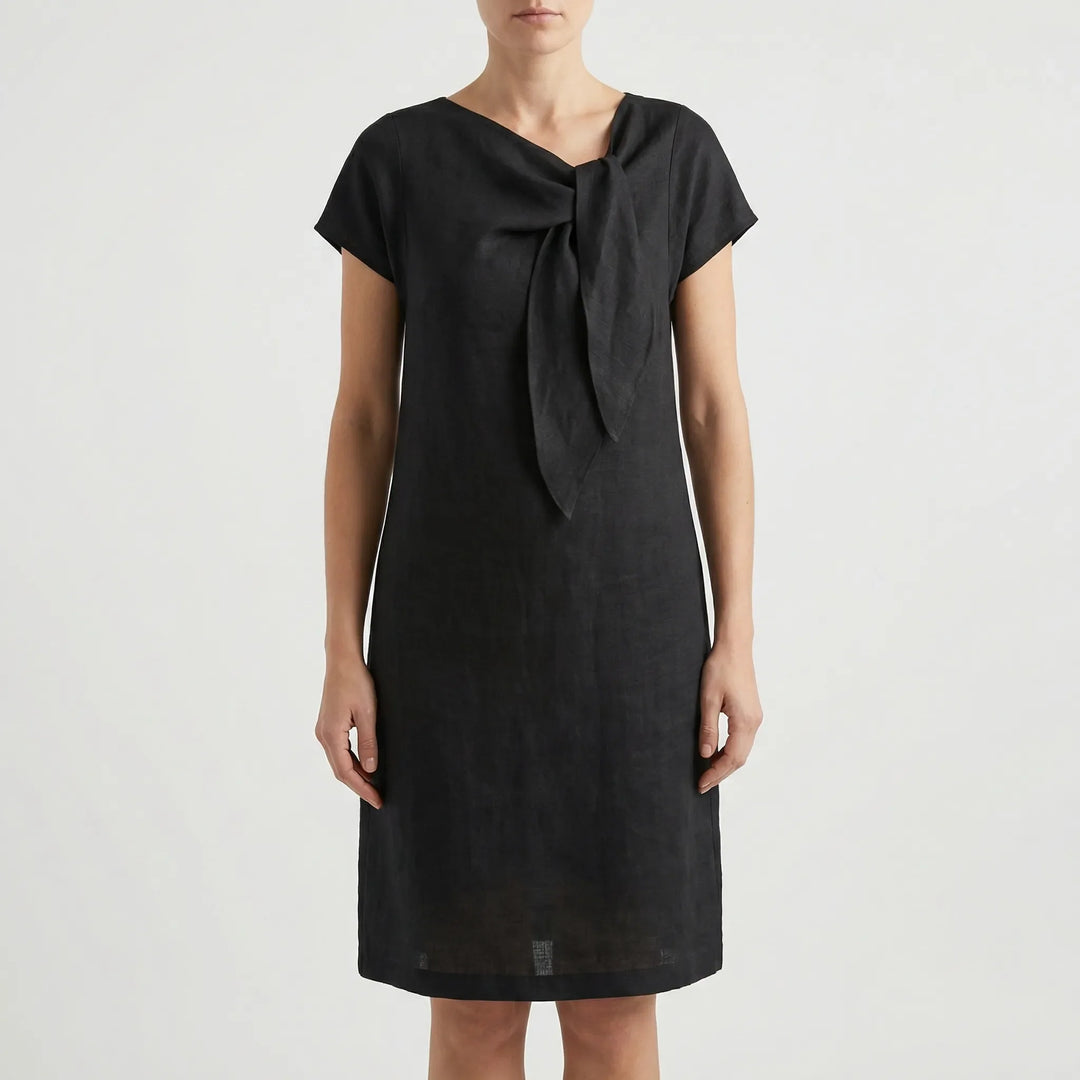 Kurzärmliges Kleid Mit Schleifendetail - Traci