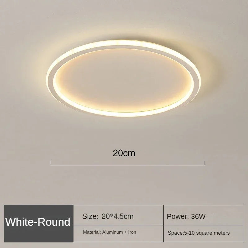 Skandinavisk rund loftlampe - NordicGlow