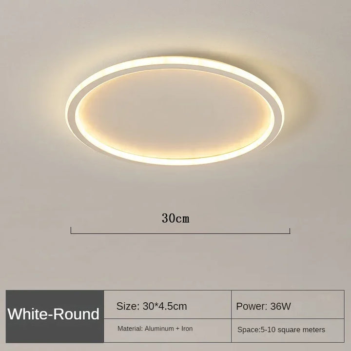 Skandinavisk rund loftlampe - NordicGlow