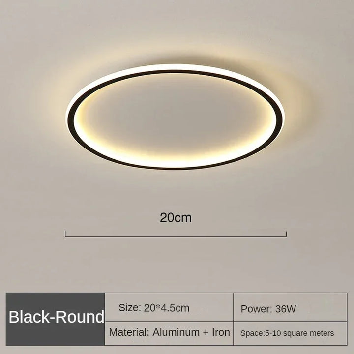 Skandinavisk rund loftlampe - NordicGlow