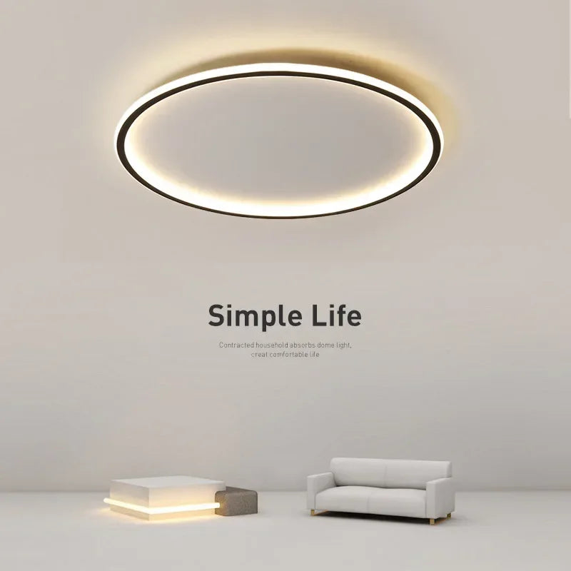 Skandinavisk rund loftlampe - NordicGlow