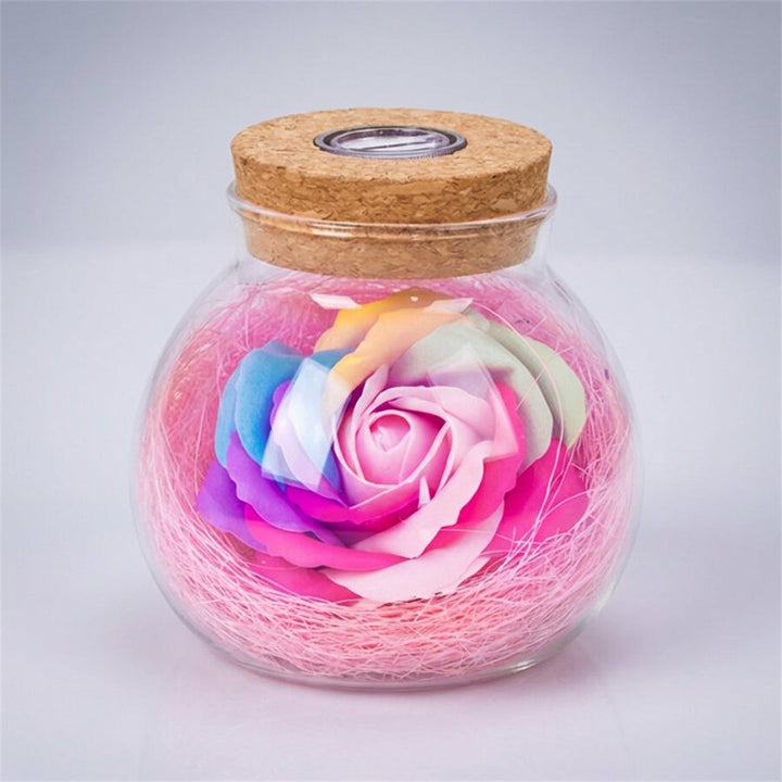 LED Rose Jar Lamp -  Roseluxe
