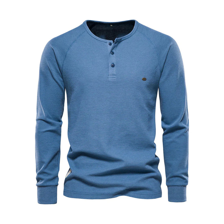 Langarmshirt Mit Knopfleiste - Giuseppe