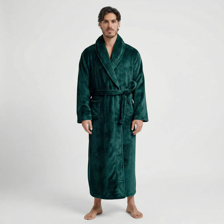 Langer Herren-Bademantel Mit Gürtel - Morris