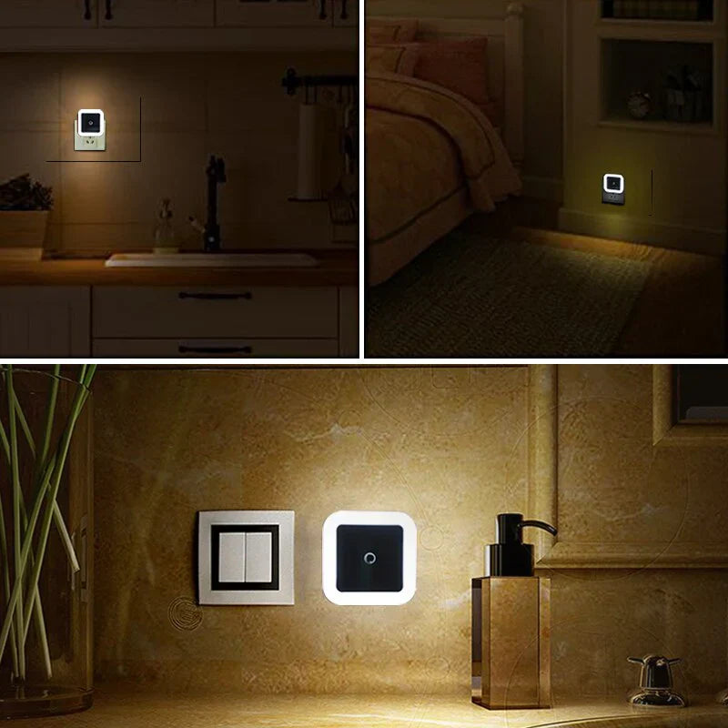 Sæt med 2 natlamper til børn med bevægelsessensor - GlowGuard