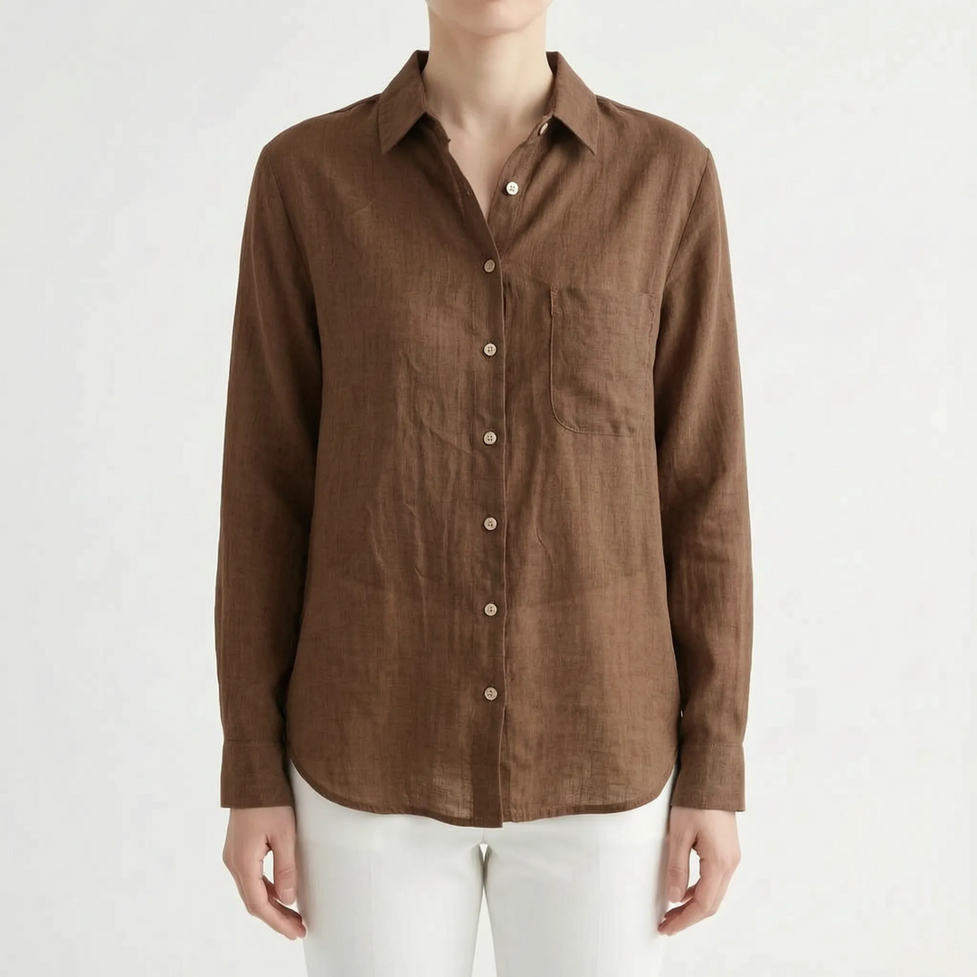 Lightweight Button-Up Shirt -  Alison