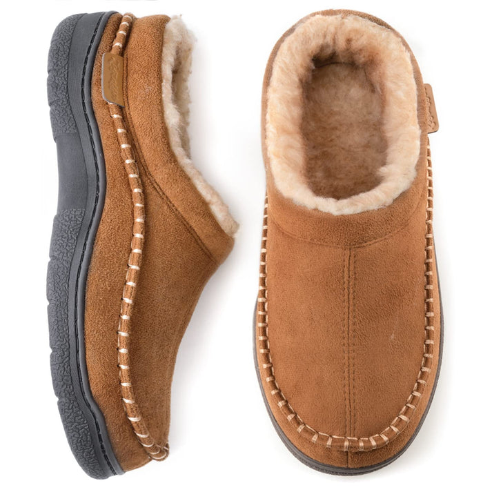 Lined Men's Slipper With A Sturdy Sole - Benjamin