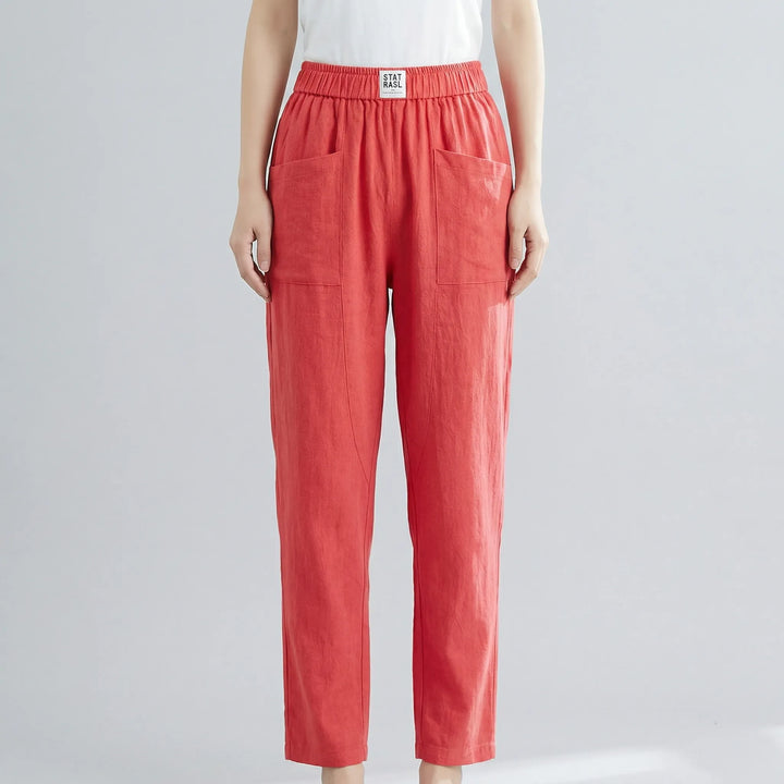 Lockere Damenhose Mit Elastischem Bund - Inez