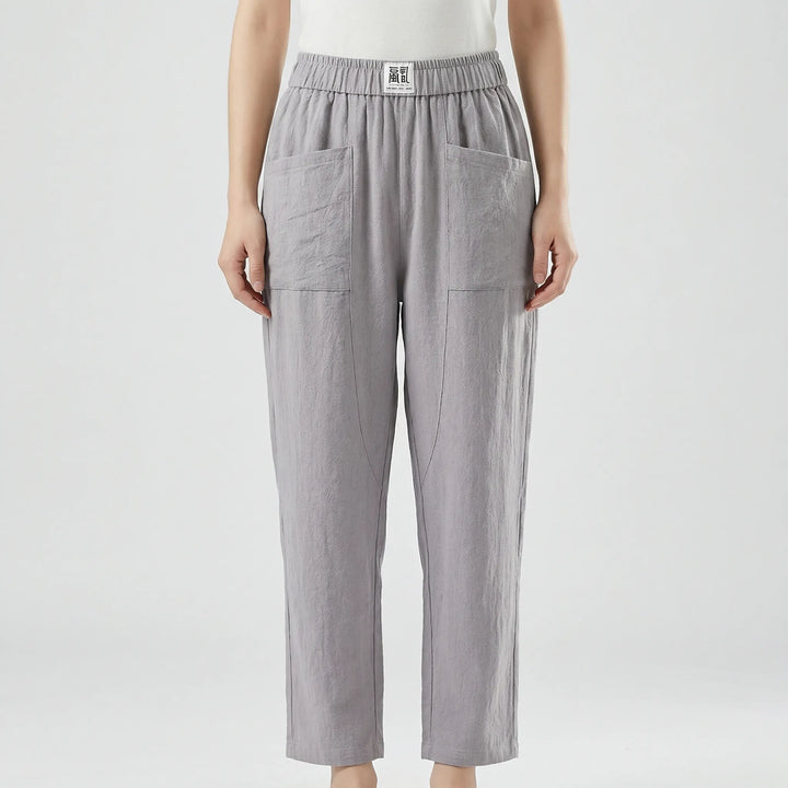 Lockere Damenhose Mit Elastischem Bund - Inez