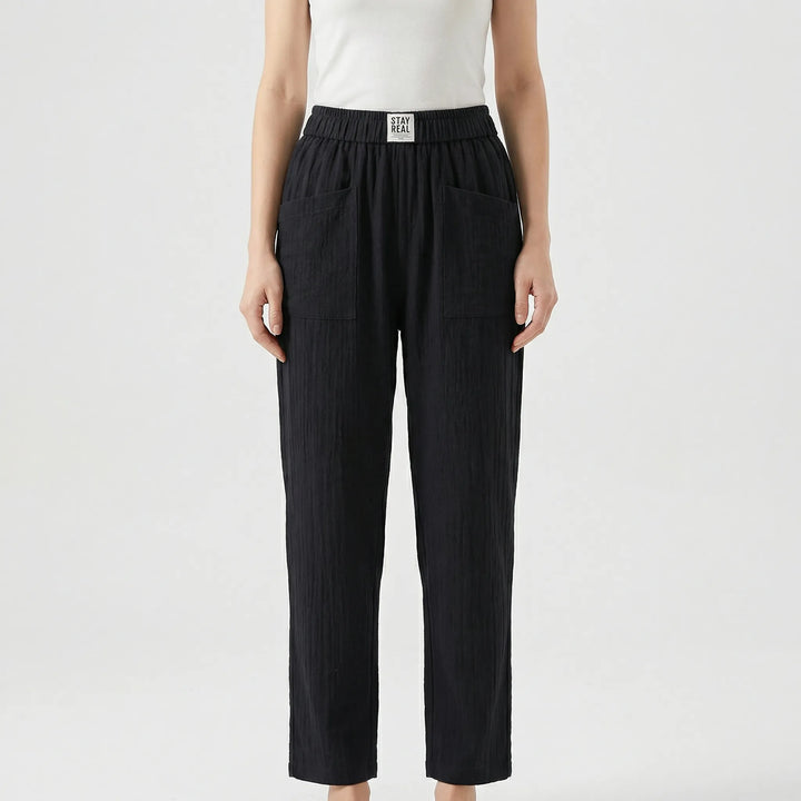 Lockere Damenhose Mit Elastischem Bund - Inez