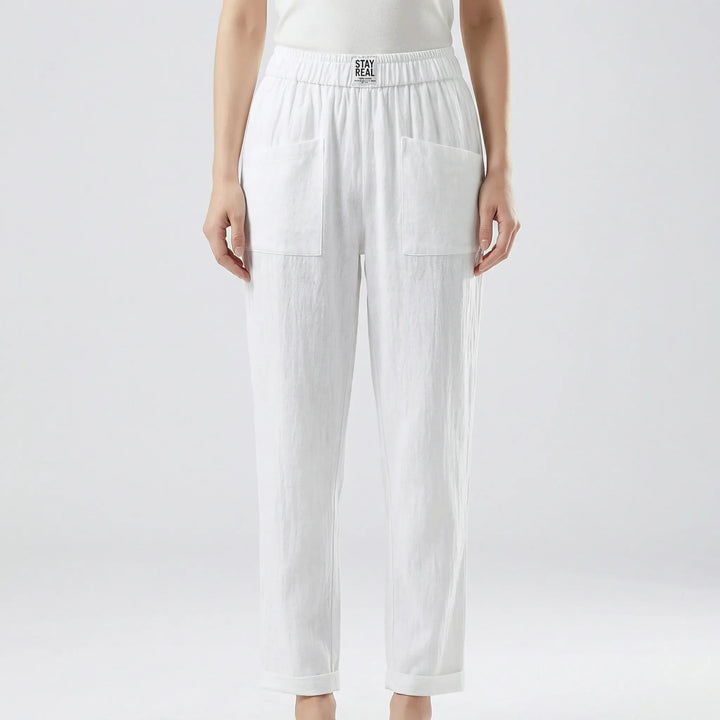 Lockere Damenhose Mit Elastischem Bund - Inez