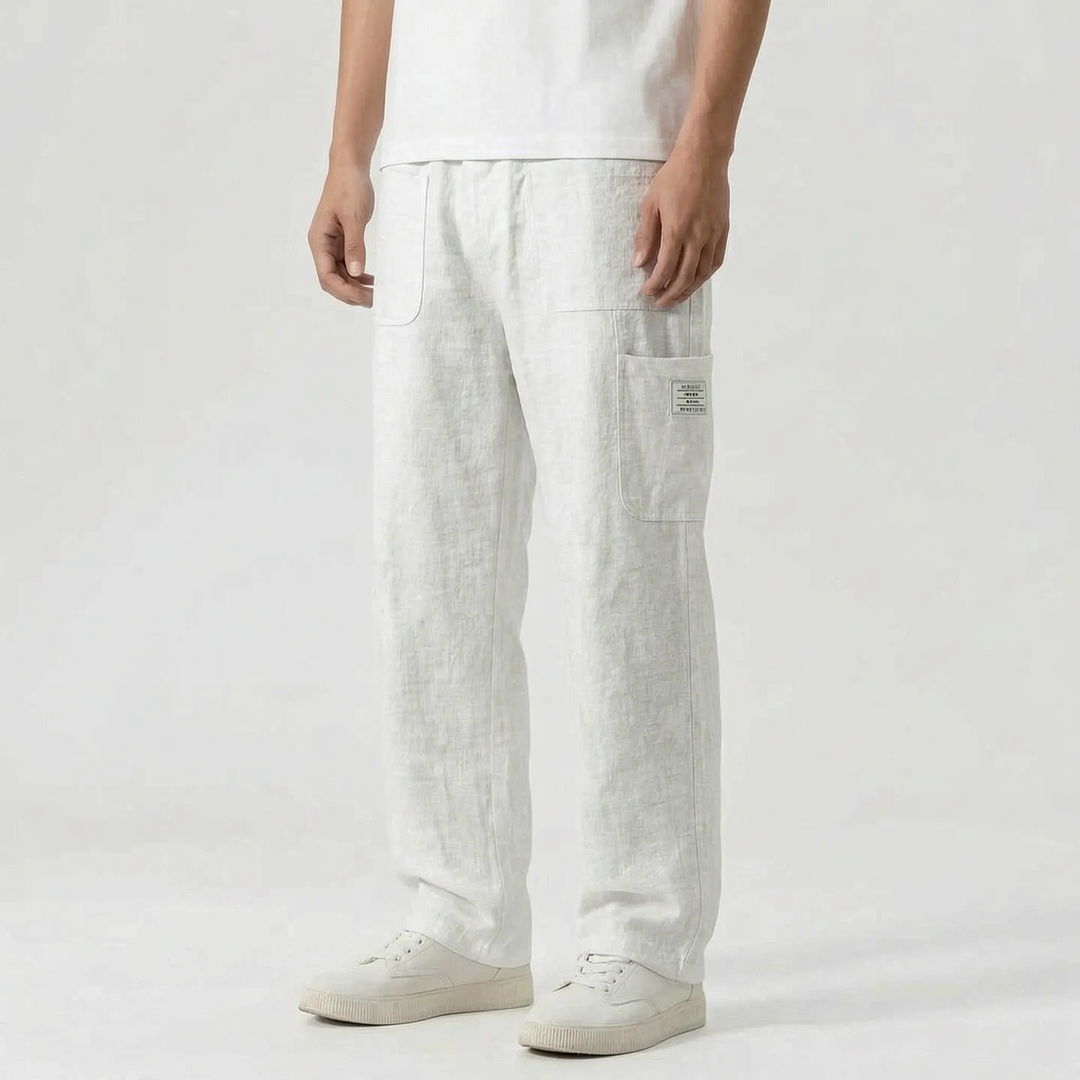 Loose Straight Leg Trousers -  Neal