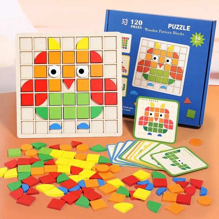 Træpuslespil til småbørn - EcoPuzzle