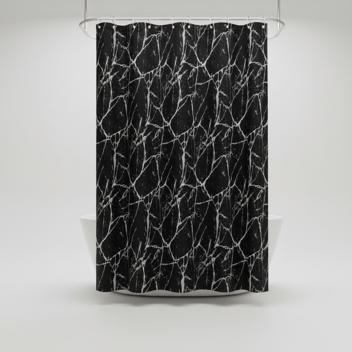 Marmoroptik Badezimmervorhang - ShowerNero