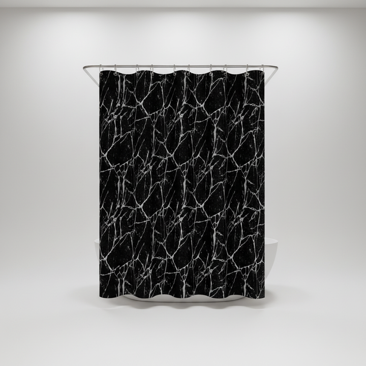 Marmoroptik Badezimmervorhang - ShowerNero