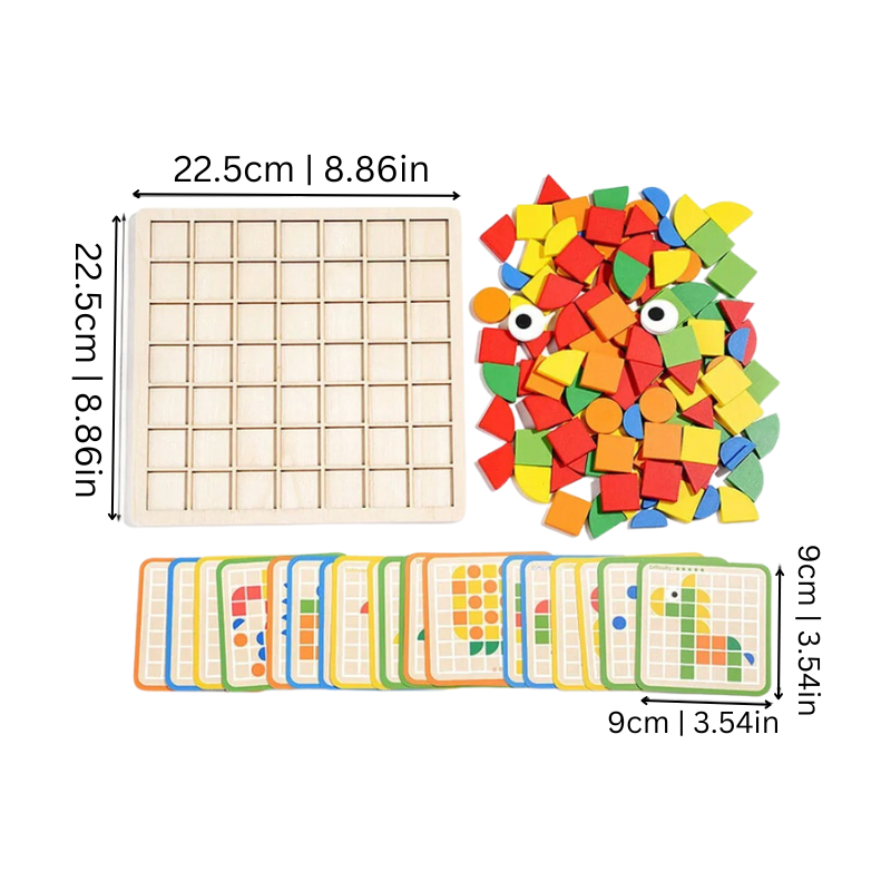 Træpuslespil til småbørn - EcoPuzzle
