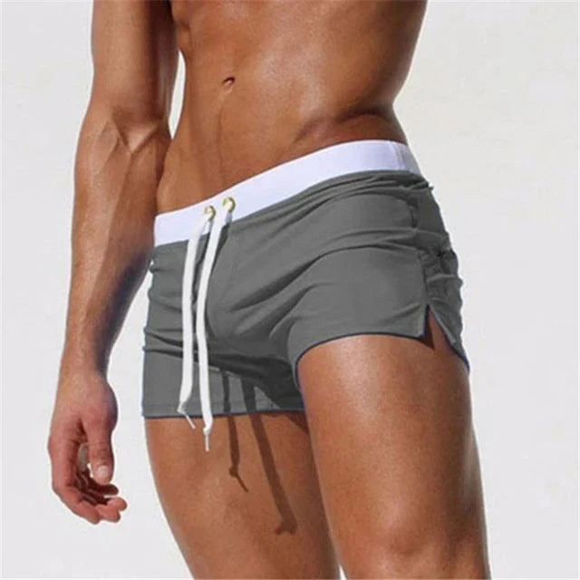 Hurtigtørrende herrebadeshorts med lommer – Leano