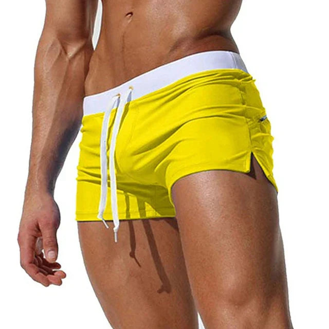 Hurtigtørrende herrebadeshorts med lommer – Leano