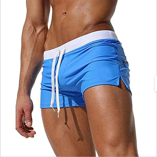 Hurtigtørrende herrebadeshorts med lommer – Leano
