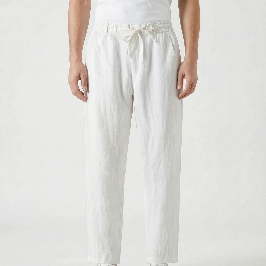 Men's Casual Linen Trousers -  Elias