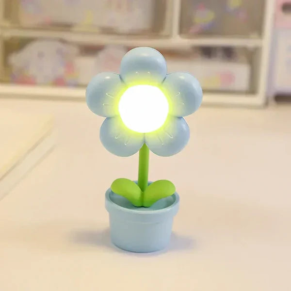 Lille, beroligende bordlampe i blomstform - BlossomGlow