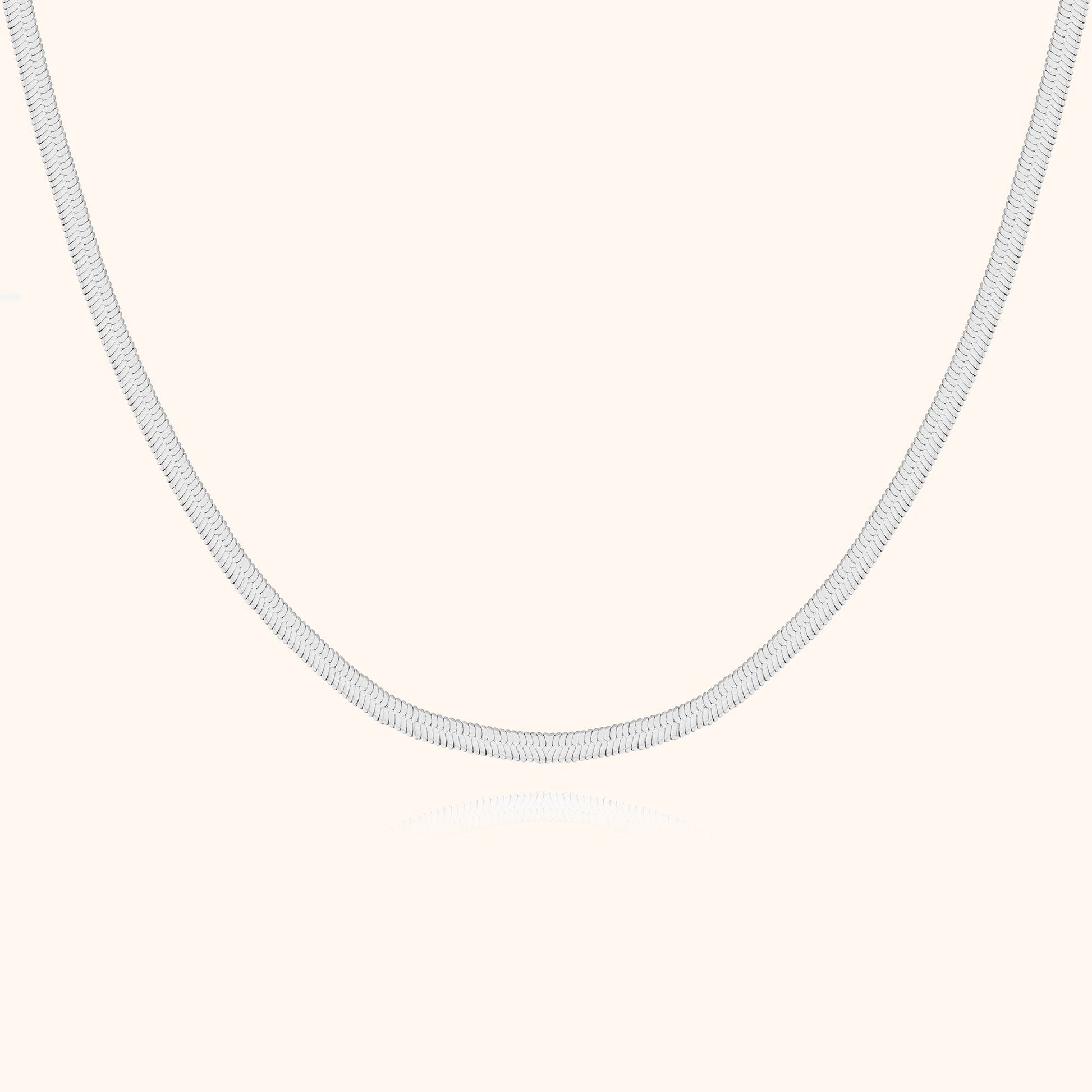 Silberne Schlangenkette, elegantes Design, Schmuck für Damen, 925 Sterling Silber, Halskette.