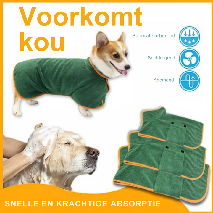 Behagelig hundebadekåbe - Finn