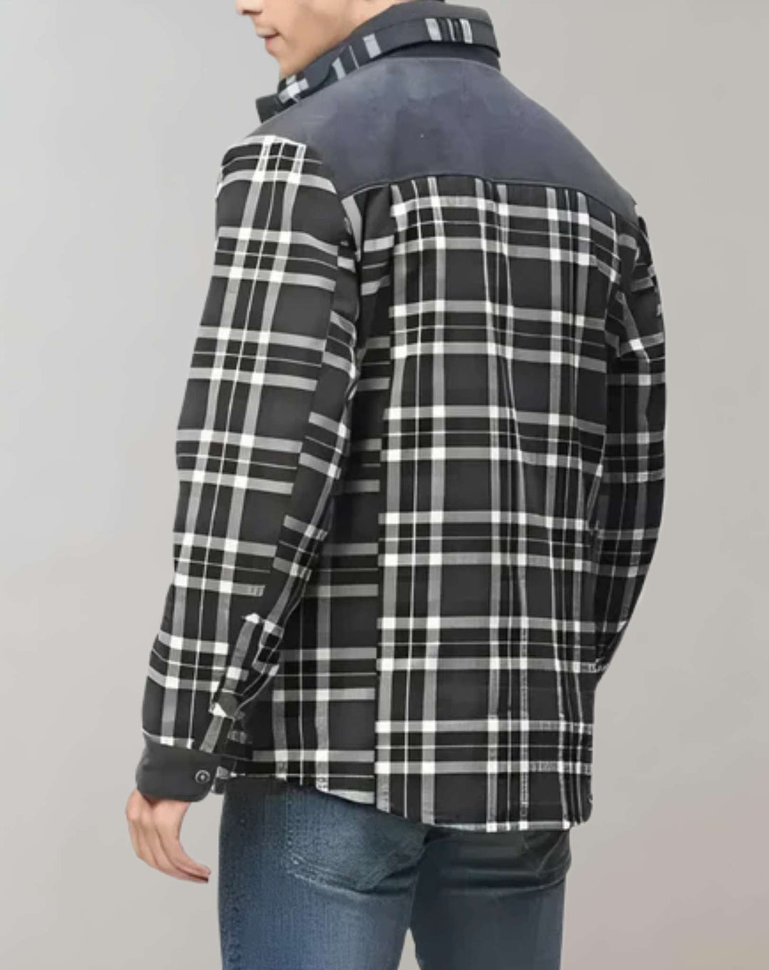 Fleece-forret herre flanneljakke – FlanelStil