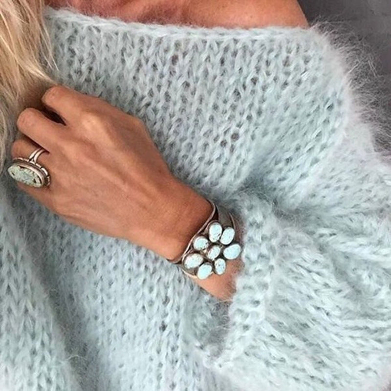 Oversized hæklede damesweater – Freja