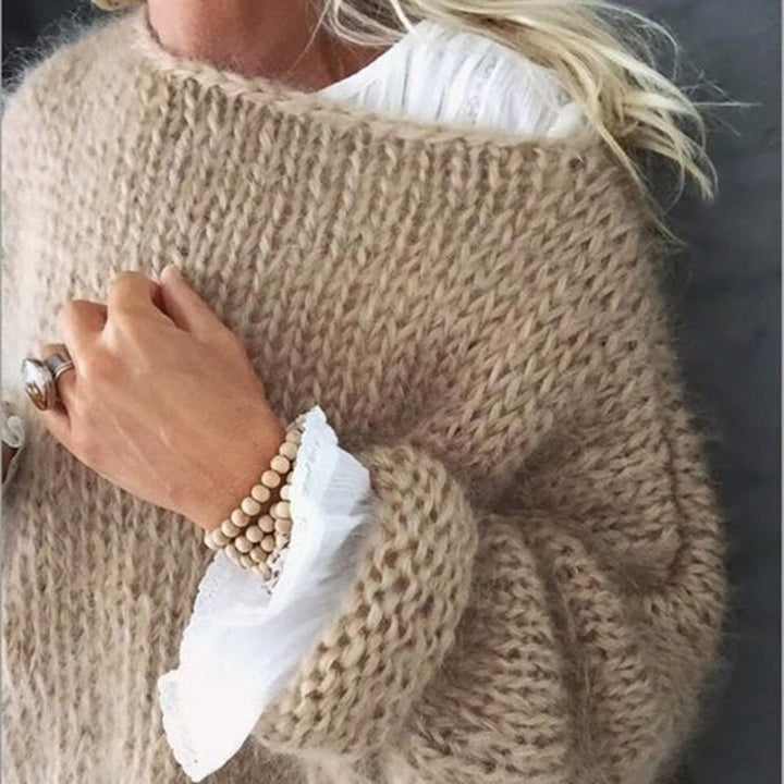 Oversized hæklede damesweater – Freja