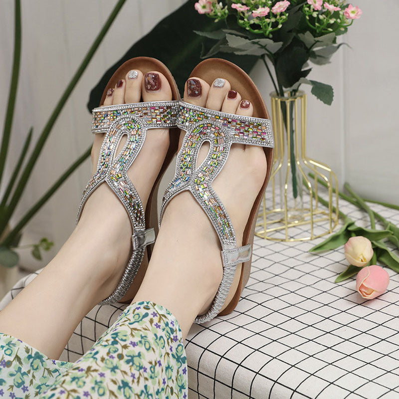Luksus dames sandaler med kilehæl – Celeste