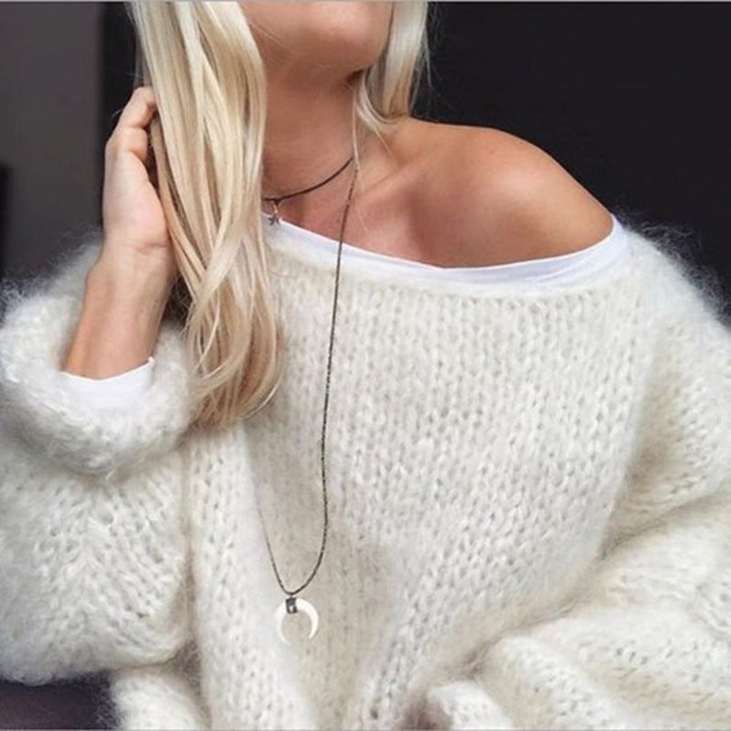 Oversized hæklede damesweater – Freja