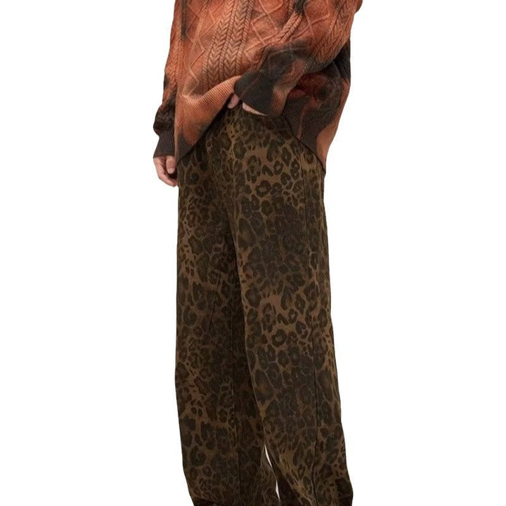 Trendy leopardprint jeans - Layla