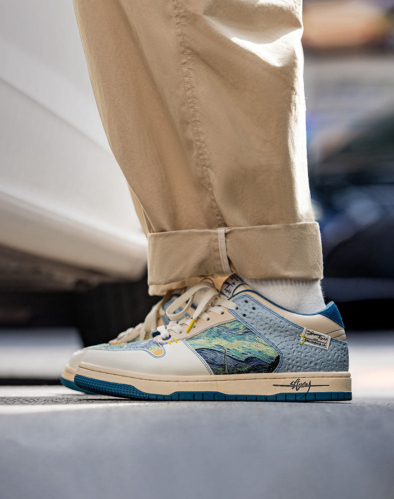 Kunstneriske unisex-sneakers med stjernehimmel-design og komfortsål – Lior