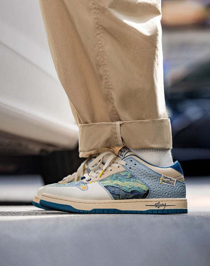 Kunstneriske unisex-sneakers med stjernehimmel-design og komfortsål – Lior
