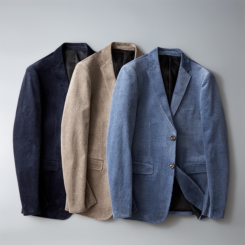 Smart herreblazer i ribfløjl - Vincent