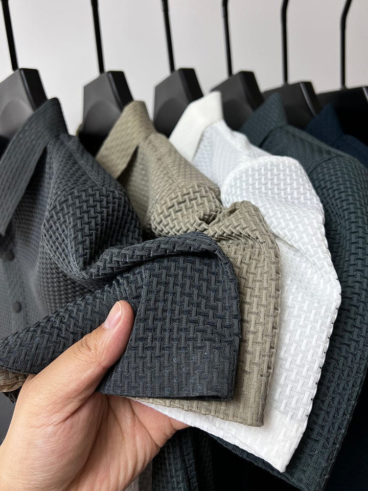 Åndbar poloshirt til herrer med mesh-detaljer og slim fit – efterårsudgave Milan