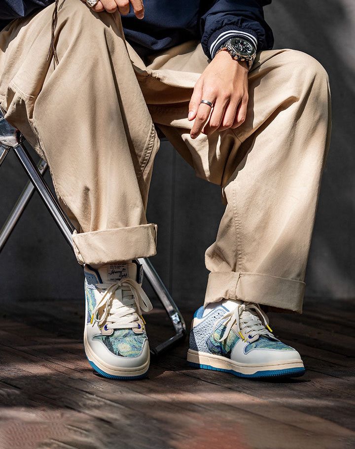 Kunstneriske unisex-sneakers med stjernehimmel-design og komfortsål – Lior