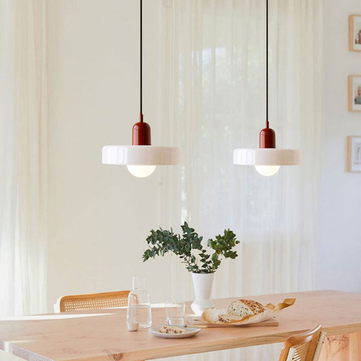 Hængelampe af farvet glas - BauLume