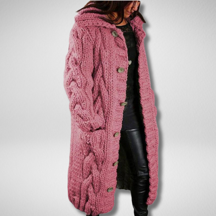 Komfortabel tykstrikket vest - Emma