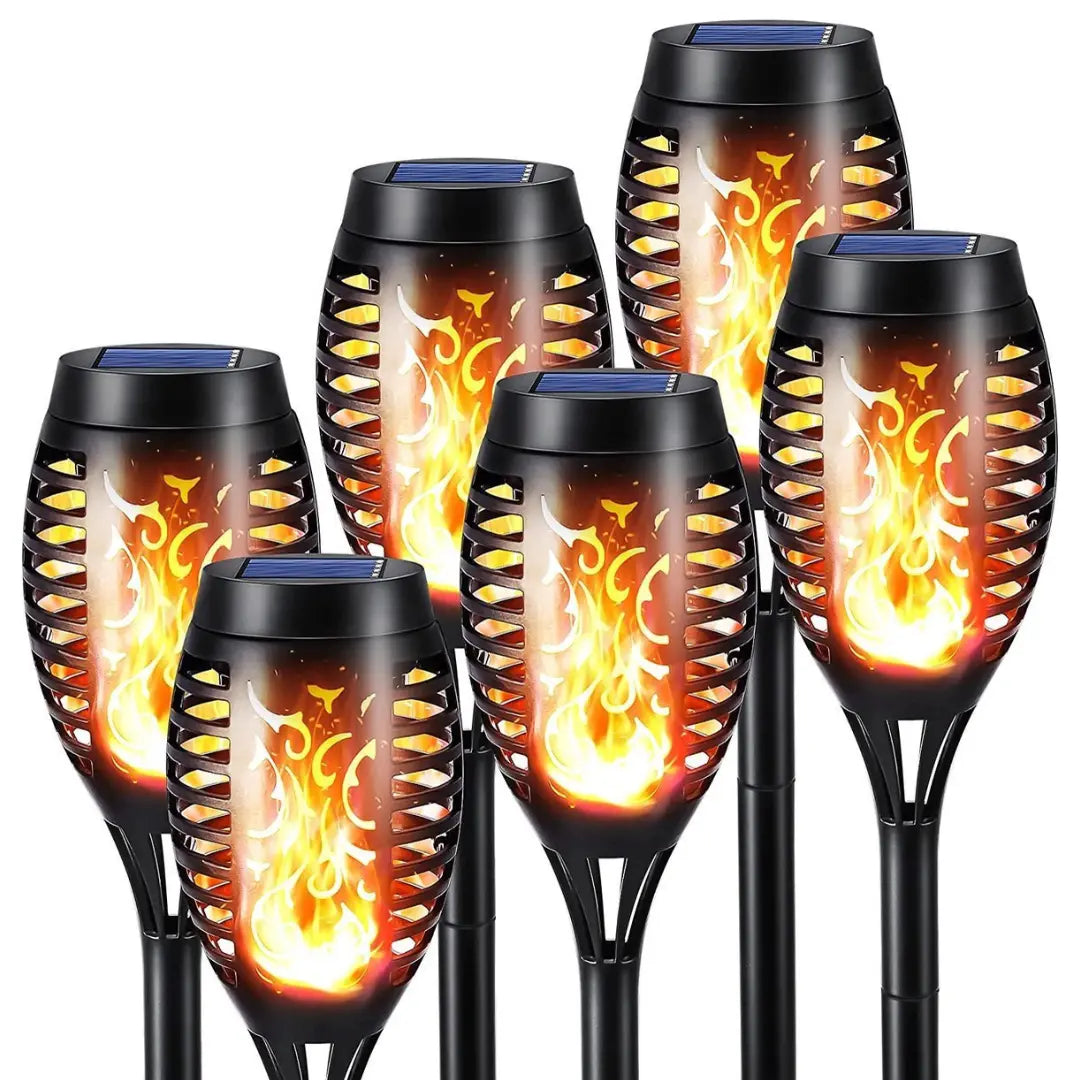 LED-fakler drevet af solenergi - SolarFlame
