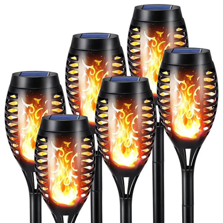 LED-fakler drevet af solenergi - SolarFlame