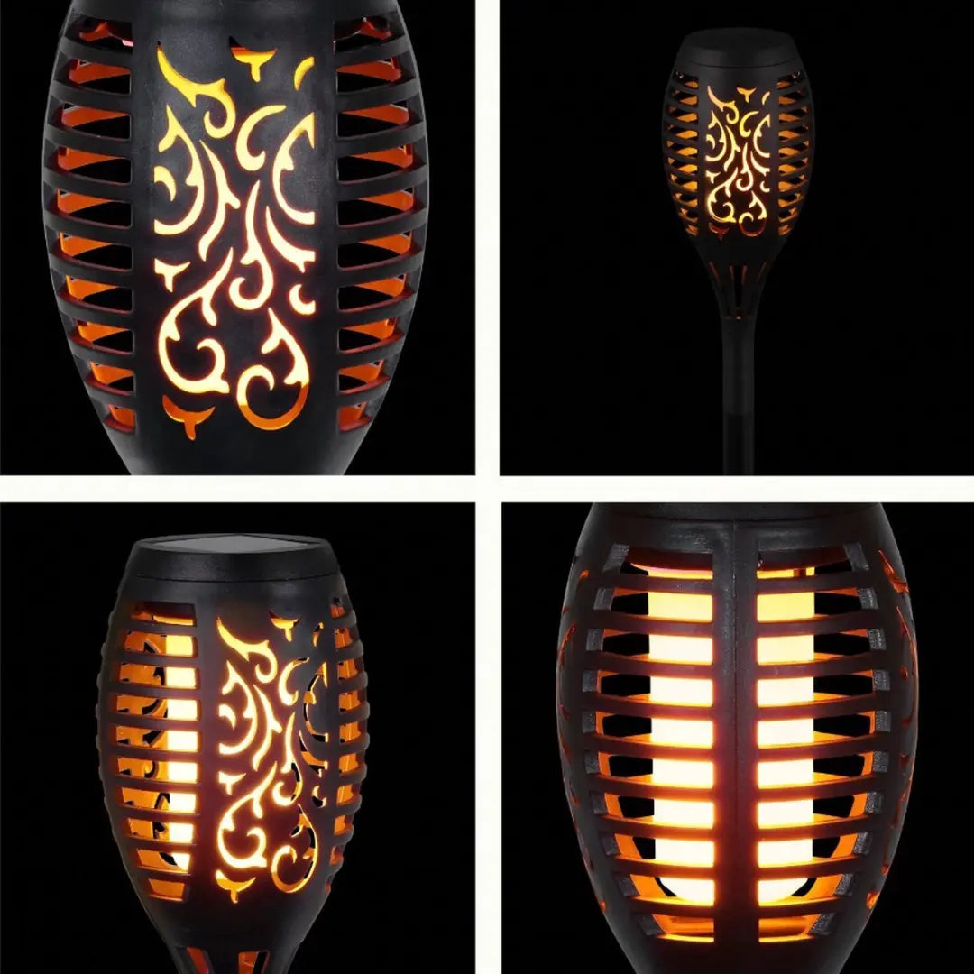 LED-fakler drevet af solenergi - SolarFlame