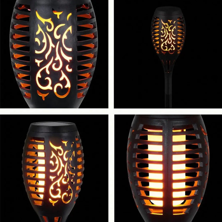 LED-fakler drevet af solenergi - SolarFlame