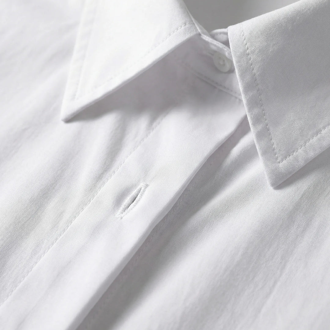 Oversized Blouse Met Omgeslagen Kraag - Blanca